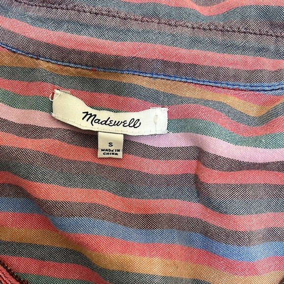 MADEWELL WOMENS BUTTONBACK SHIRT RELAX FIT PLAID Sz SMALL - Picture 7 of 10